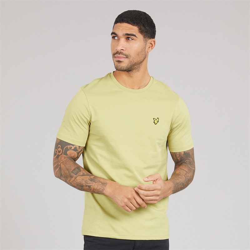 Lyle And Scott Vintage Mens Plain T-Shirt Pale Willow - Image 1