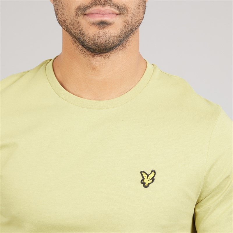Lyle And Scott Vintage Mens Plain T-Shirt Pale Willow - Image 3