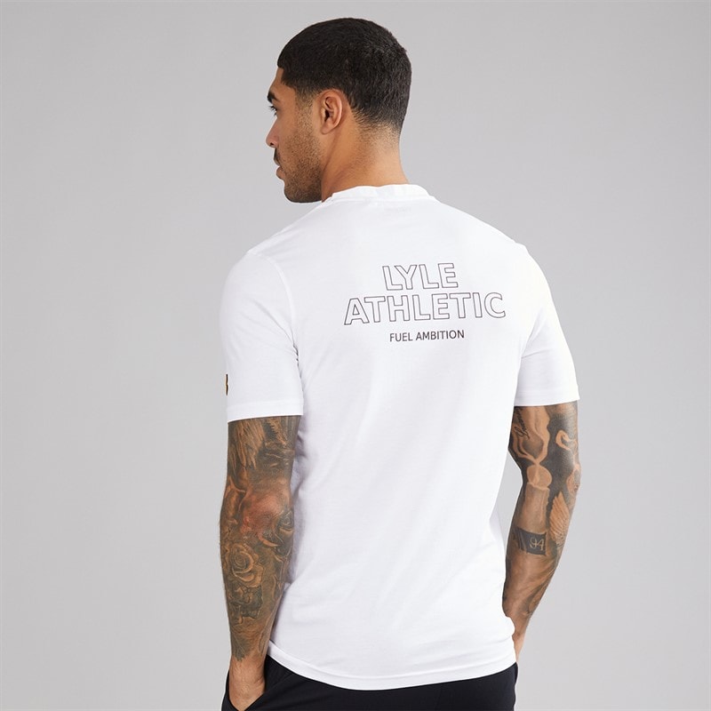 Lyle And Scott Vintage Mens Athletic T-Shirt White - Image 2