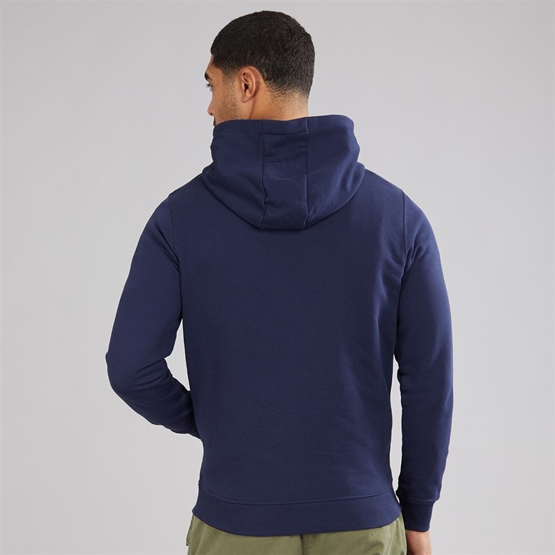 Lyle And Scott Vintage Mens 1874 Logo Pullover Hoodie Navy - Image 2