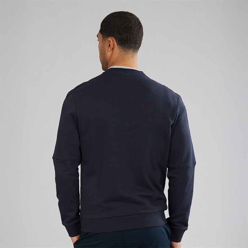 Lyle And Scott Vintage Mens Tape Crew Neck Sweatshirt Dark Navy - Image 2