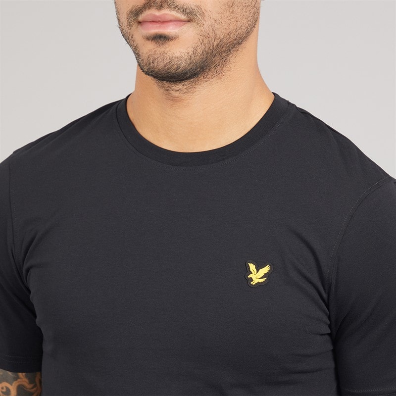 Lyle And Scott Vintage Mens Geometric Globe Graphic T-Shirt Jet Black - Image 3