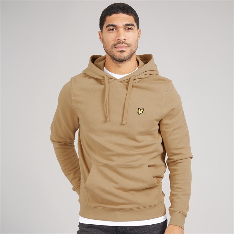 Lyle And Scott Vintage Mens Pullover Hoodie Tigers Eye - Image 1