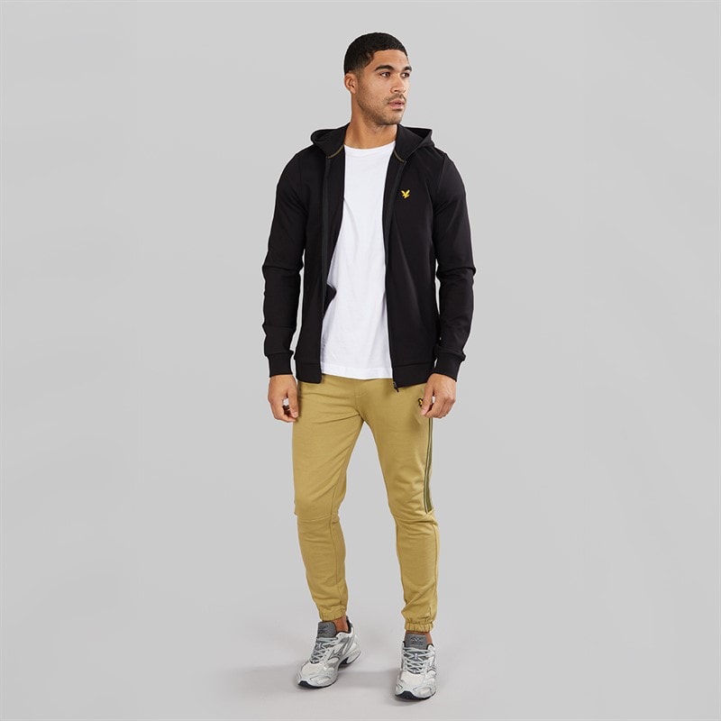Lyle And Scott Vintage Mens Tape Joggers Relay Green - Image 4