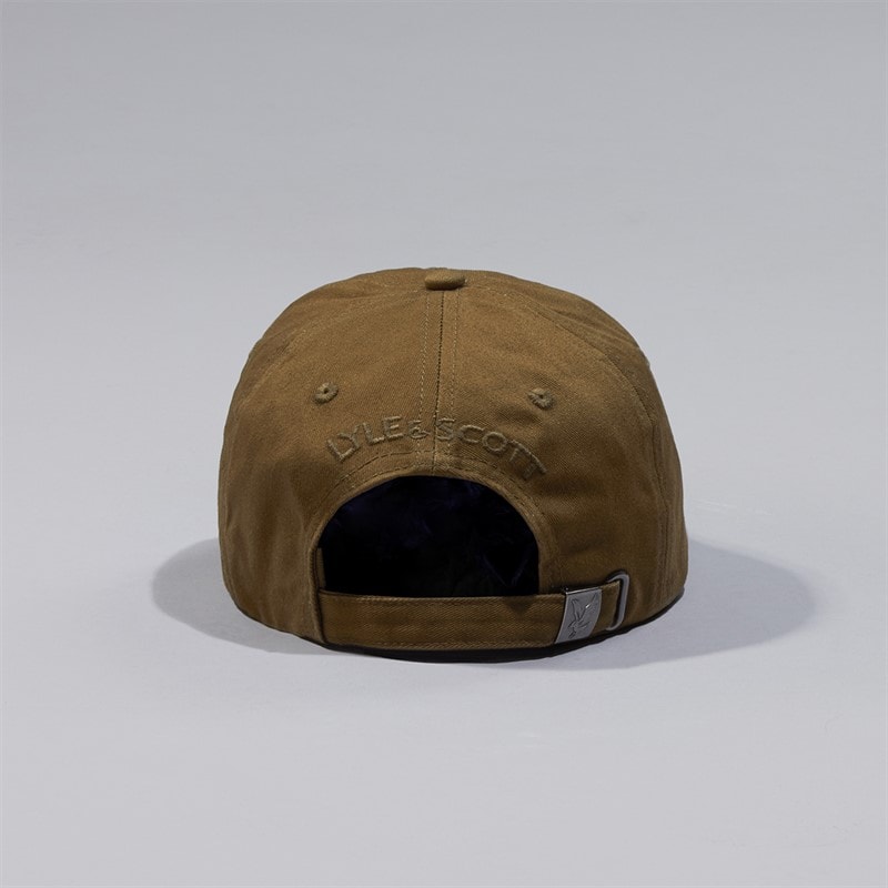Lyle And Scott Vintage Mens Baseball Cap Olive - Image 2