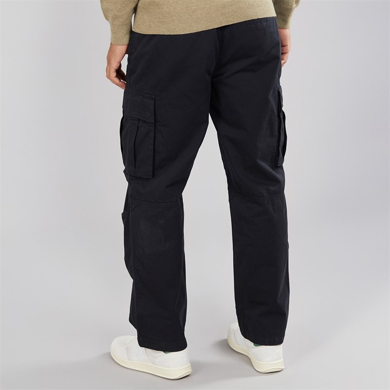 Lyle And Scott Vintage Mens Articulated Cargo Pants Jet Black - Image 2