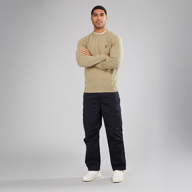 Lyle And Scott Vintage Mens Articulated Cargo Pants Jet Black - Image 4