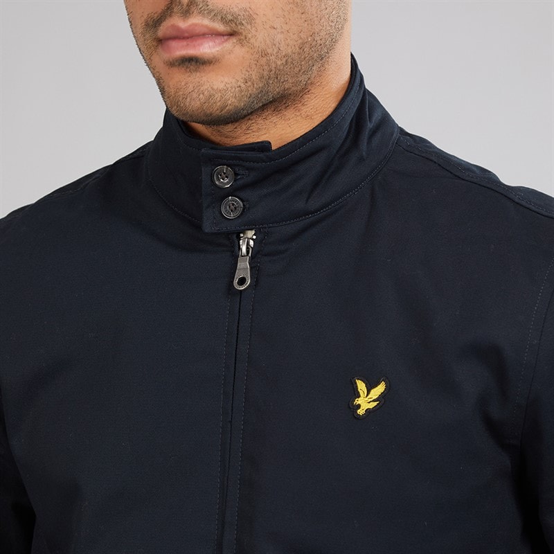Lyle And Scott Vintage Mens Harrington Jacket Dark Navy - Image 3
