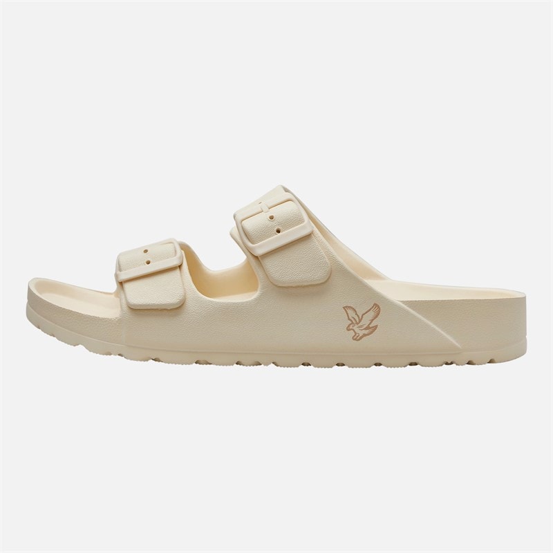 Lyle And Scott Vintage Mens Jobi Dual Strap Sandals Off White - Image 2