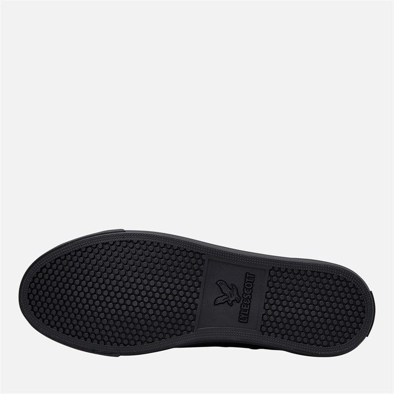 Lyle And Scott Vintage Mens Halket Trainers Black Mono - Image 2