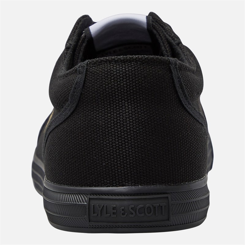 Lyle And Scott Vintage Mens Halket Trainers Black Mono - Image 3