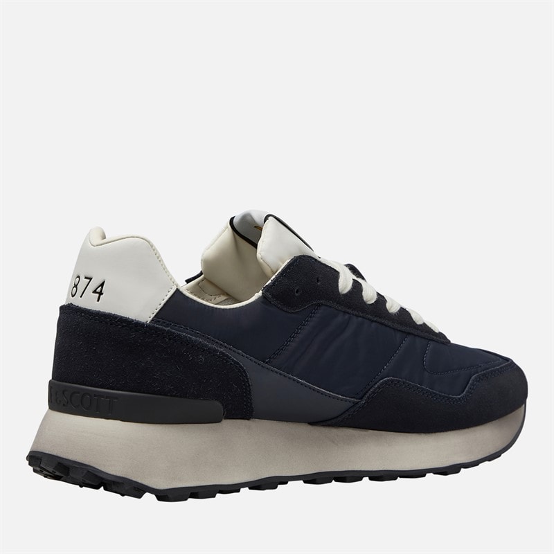 Lyle And Scott Vintage Mens Noah Trainers Blue - Image 5