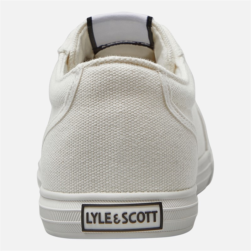 Lyle And Scott Vintage Mens Halket Trainers White - Image 3