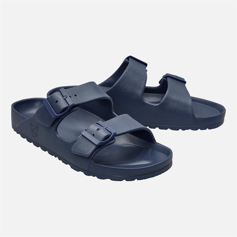 Lyle And Scott Vintage Mens Jobi Dual Strap Sandals Navy
