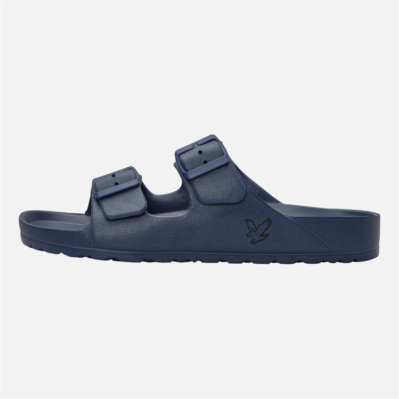 Lyle And Scott Vintage Mens Jobi Dual Strap Sandals Navy - Image 2