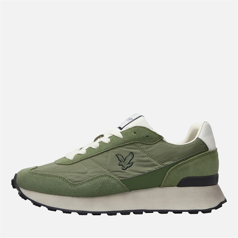 Lyle And Scott Vintage Mens Noah Trainers Green - Image 1