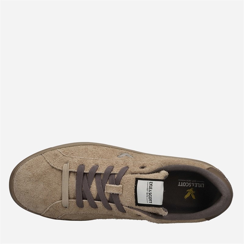 Lyle And Scott Vintage Mens Elgin Trainers Mouton - Image 4