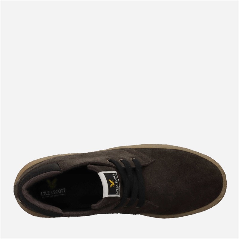 Lyle And Scott Vintage Mens Brace Trainers Ebony - Image 4