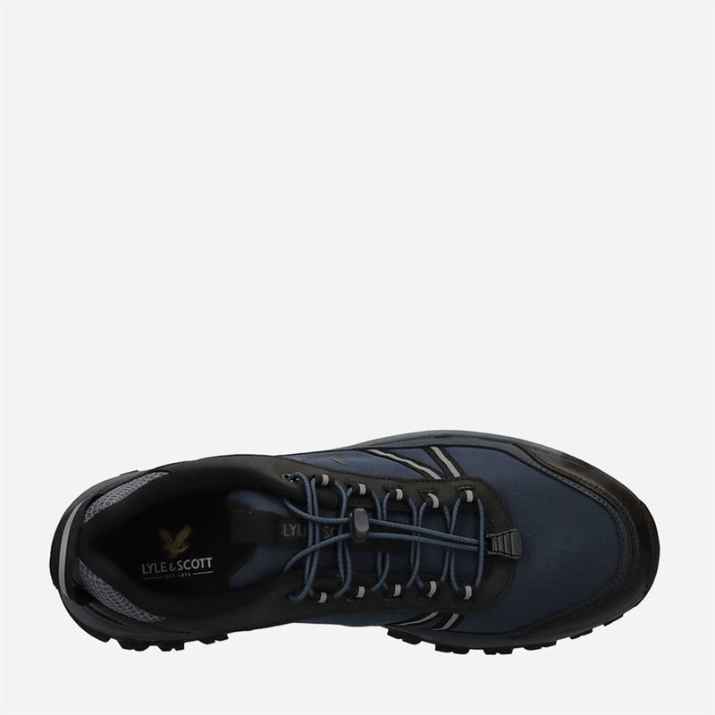 Lyle And Scott Vintage Mens Mintlaw Trainers Blue - Image 4