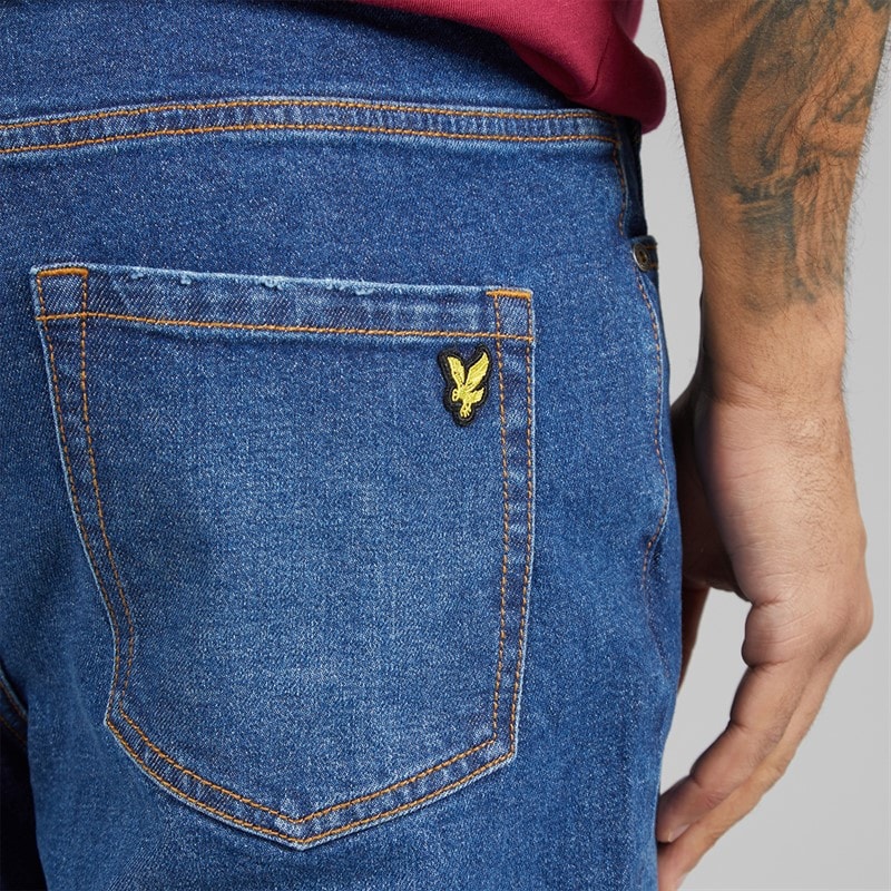 Lyle And Scott Vintage Mens Tapered Jeans Indigo - Image 3