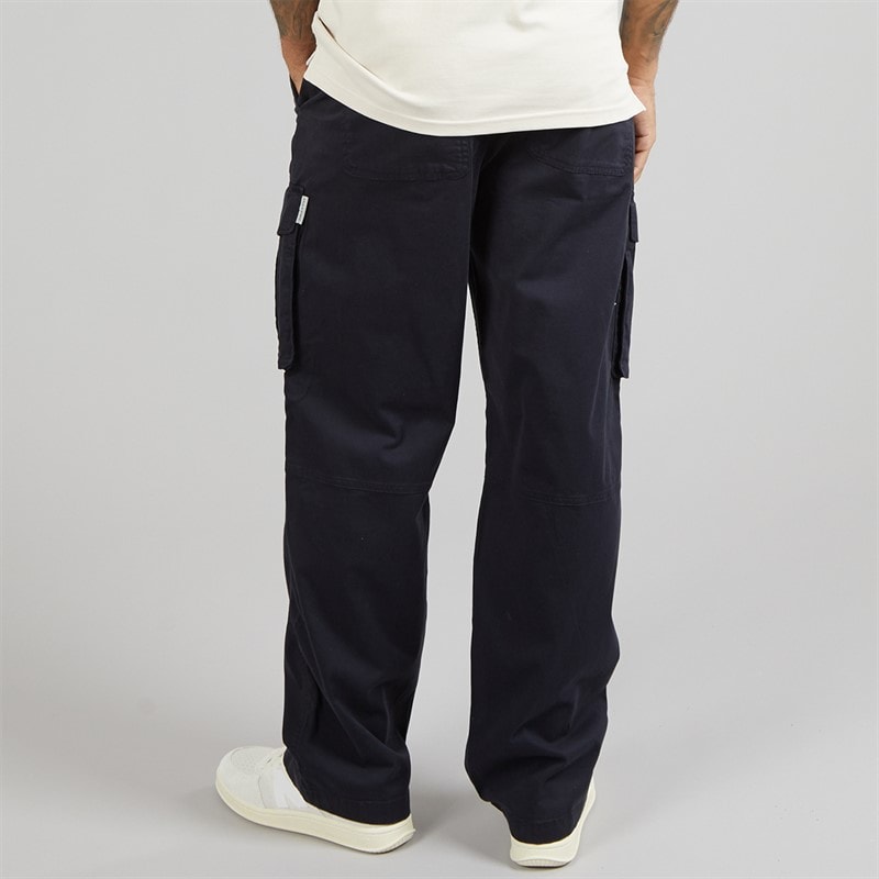 Lyle And Scott Vintage Mens Patch Pocket Cargo Trousers Dark Navy - Image 2