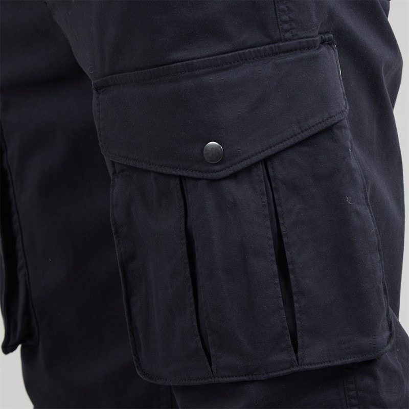 Lyle And Scott Vintage Mens Patch Pocket Cargo Trousers Dark Navy - Image 5