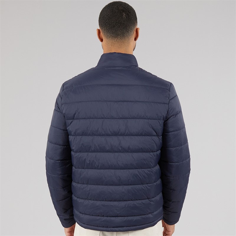 Lyle And Scott Vintage Mens Quilted Puffer Coat Blue Night - Image 2