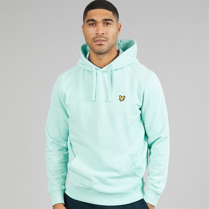 Lyle And Scott Vintage Mens Hoodie Future Blue
