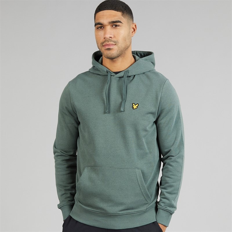 Lyle And Scott Vintage Mens Hoodie Green Mercurial - Image 1