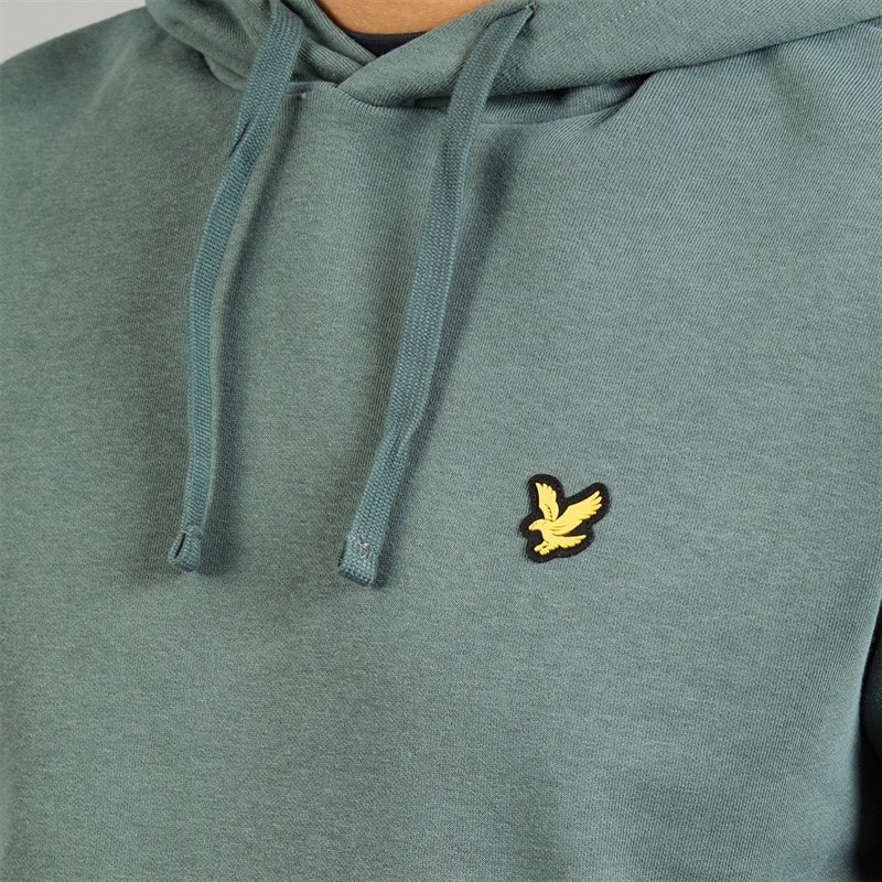 Lyle And Scott Vintage Mens Hoodie Green Mercurial - Image 3