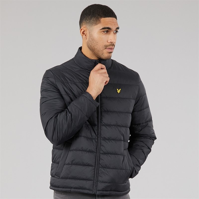 Lyle And Scott Vintage Mens Quilted Puffer Coat Saddle - Image 3