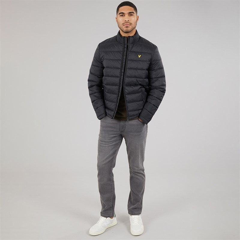 Lyle And Scott Vintage Mens Quilted Puffer Coat Saddle - Image 4