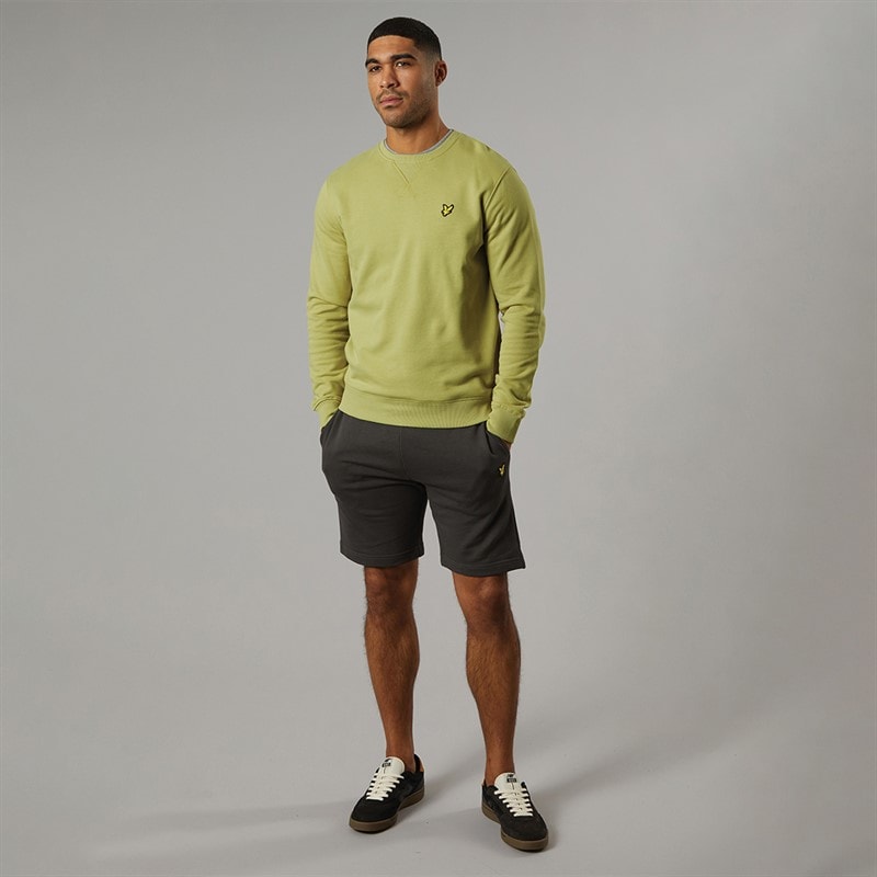 Lyle And Scott Vintage Mens Crew Neck Sweatshirt Pale Willow - Image 3