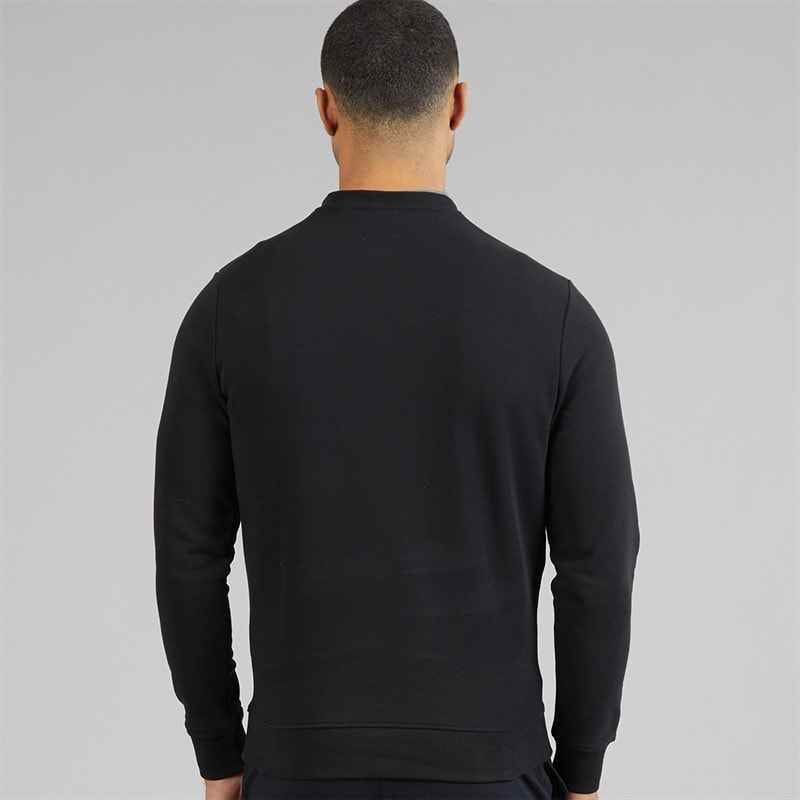 Lyle And Scott Vintage Mens Crew Neck Sweatshirt True Black - Image 2
