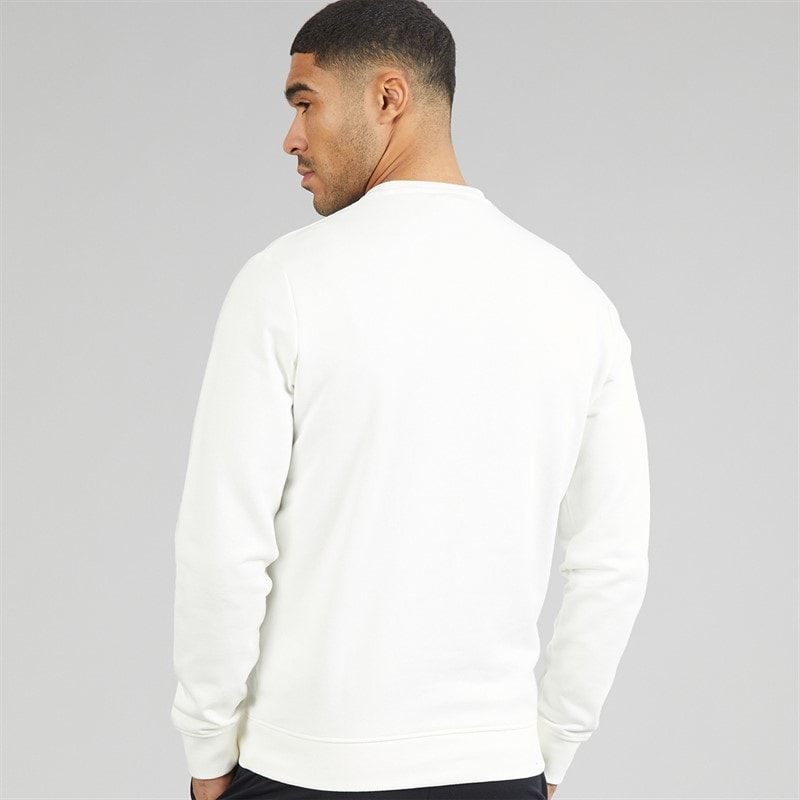 Lyle And Scott Vintage Mens Crew Neck Sweatshirt Chalk - Image 2