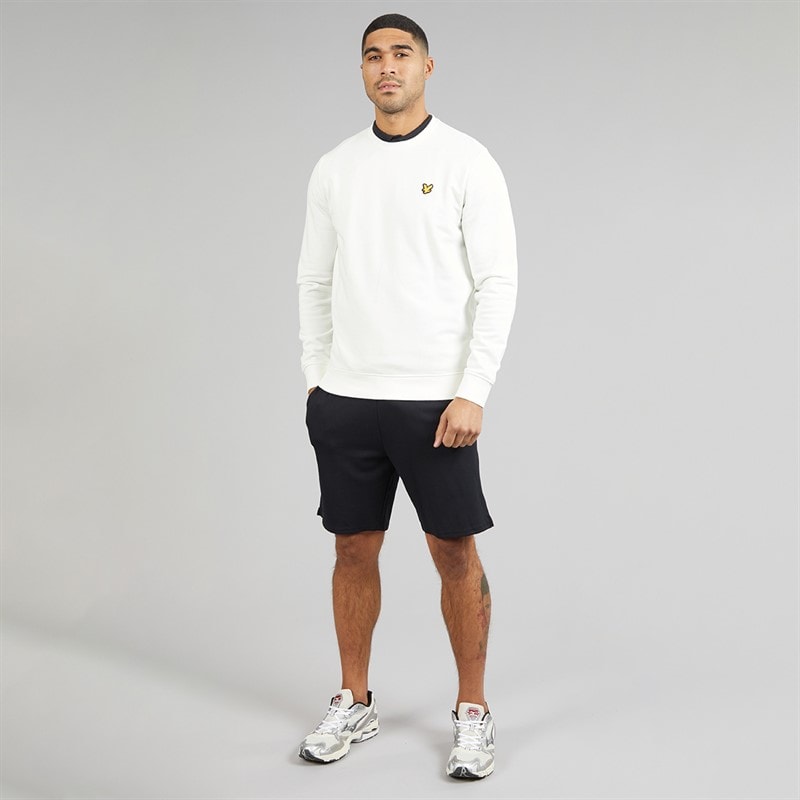 Lyle And Scott Vintage Mens Crew Neck Sweatshirt Chalk - Image 4