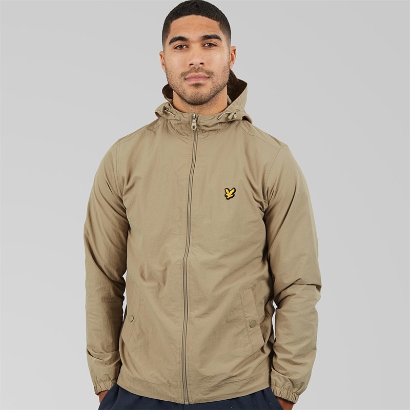 Lyle And Scott Vintage Mens Zip Through Jacket Sage Uniform - Image 3