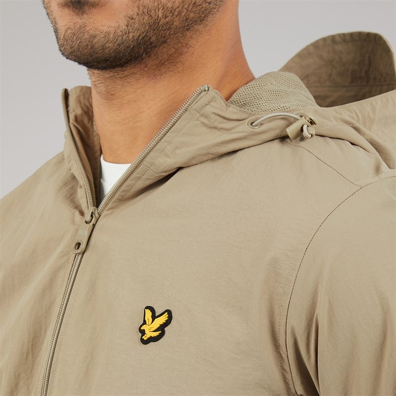 Lyle And Scott Vintage Mens Zip Through Jacket Sage Uniform - Image 5