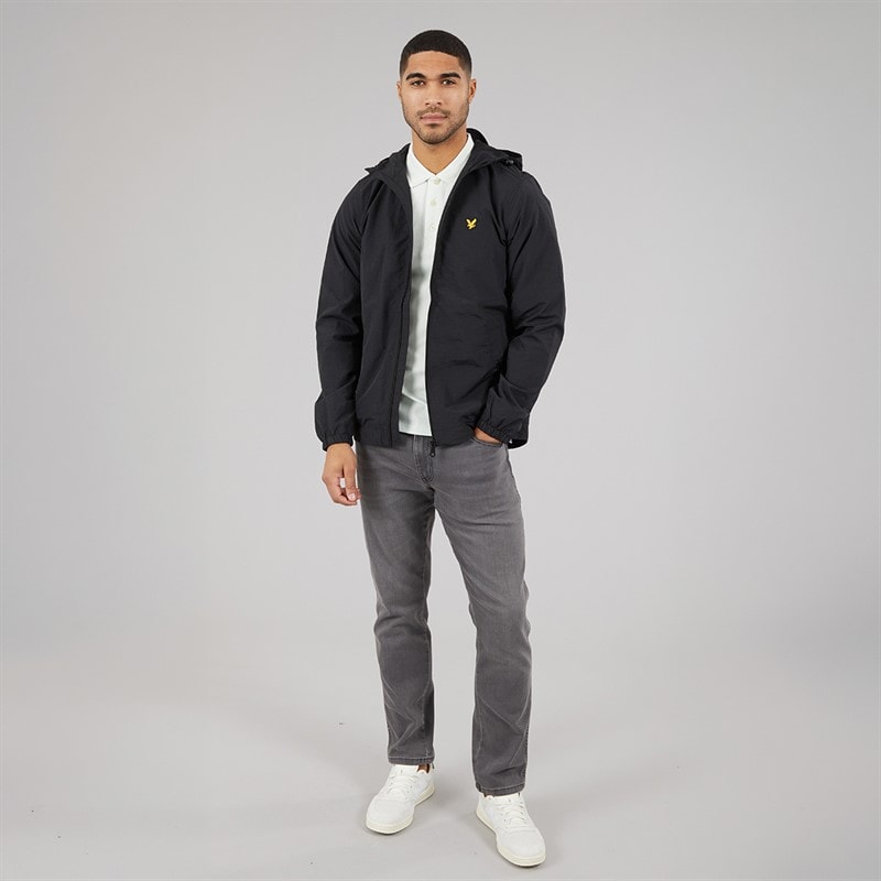 Lyle And Scott Vintage Mens Zip Through Jacket True Black - Image 4