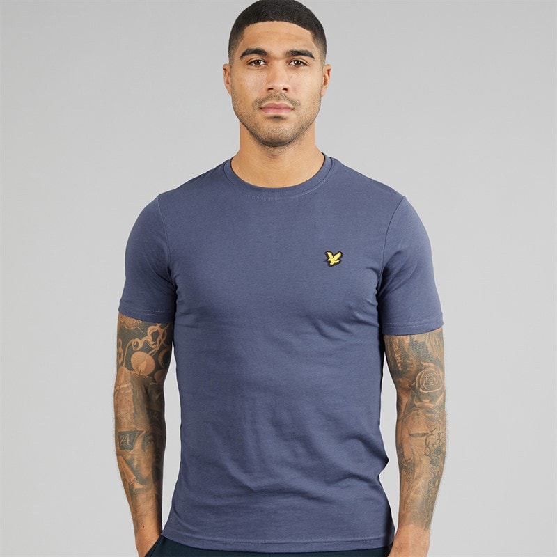 Lyle And Scott Vintage Mens T-Shirt Cool Indigo - Image 1