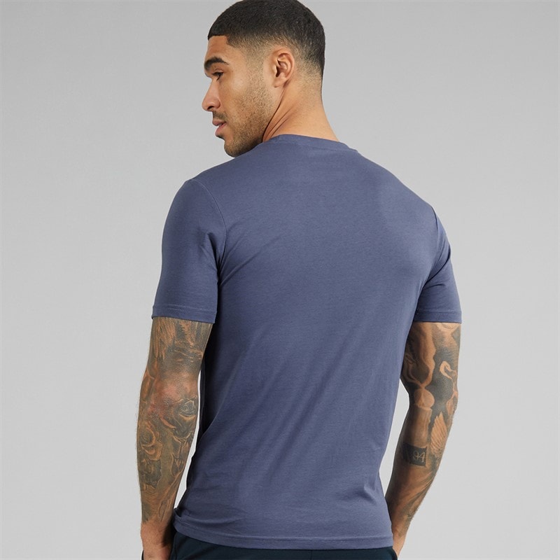 Lyle And Scott Vintage Mens T-Shirt Cool Indigo - Image 2
