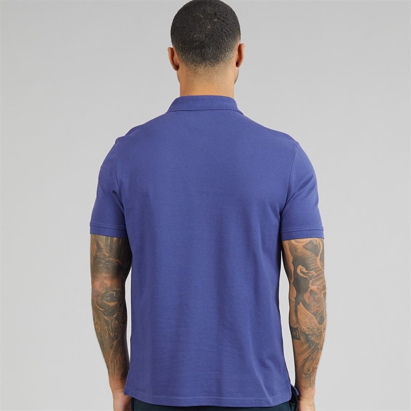 Lyle And Scott Vintage Mens Polo Shirt Deep Indigo - Image 2