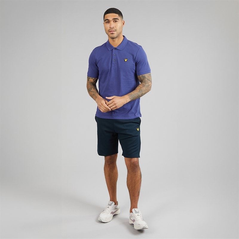 Lyle And Scott Vintage Mens Polo Shirt Deep Indigo - Image 4