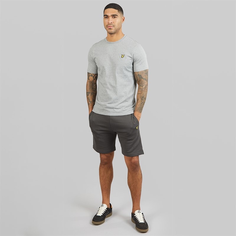Lyle And Scott Vintage Mens Sweat Shorts Gunmetal - Image 4