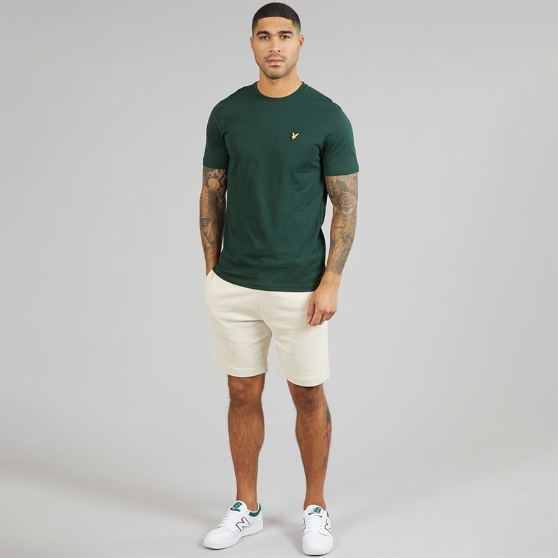 Lyle And Scott Vintage Mens Plain T-Shirt Dark Green - Image 3