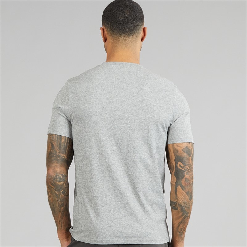 Lyle And Scott Vintage Mens Plain T-Shirt Mid Grey Marl - Image 2