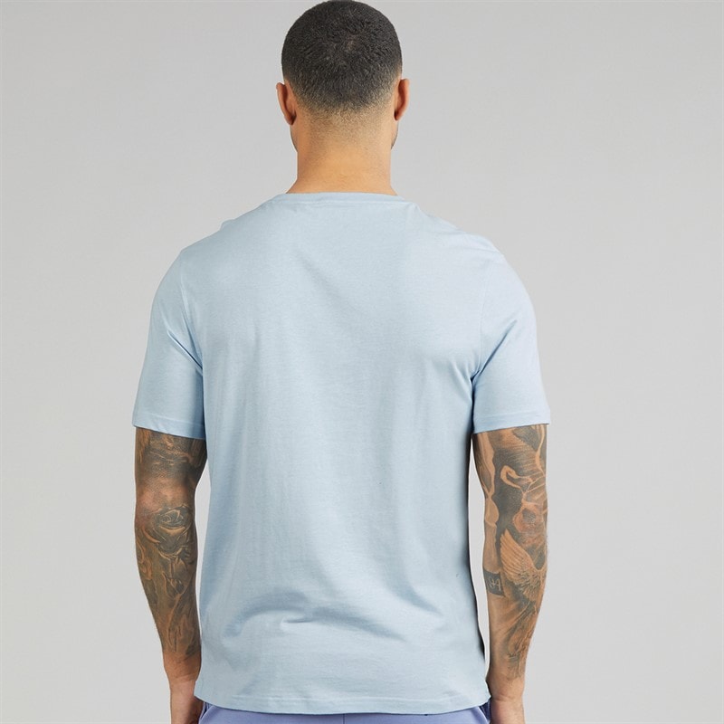 Lyle And Scott Vintage Mens T-Shirt Blue Lagoon - Image 2