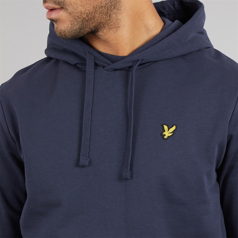 Lyle And Scott Vintage Mens Hoodie Blue Night - Image 3