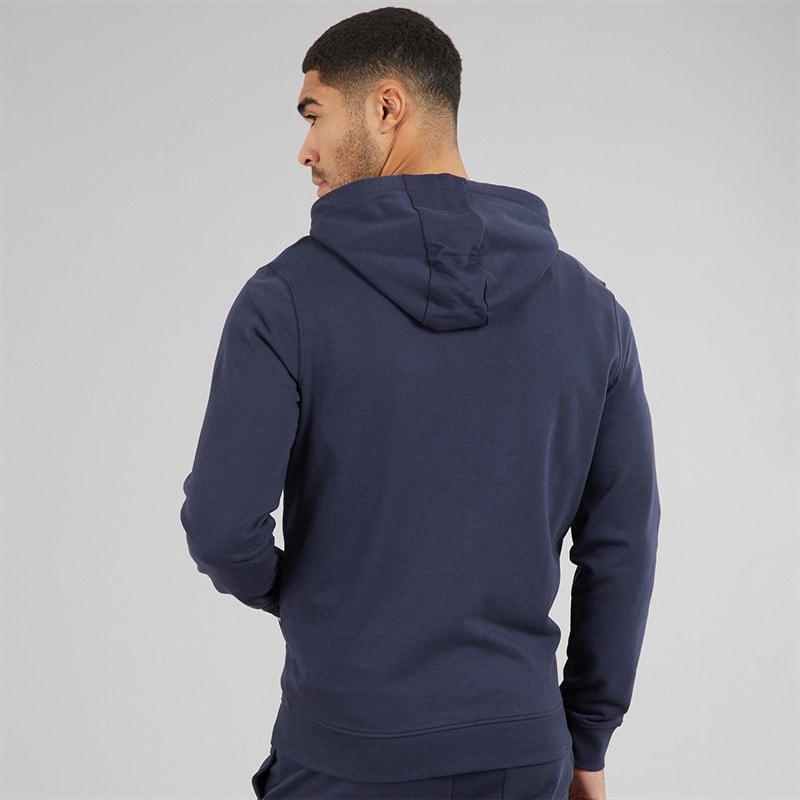 Lyle And Scott Vintage Mens Zip Through Hoodie Blue Night - Image 2