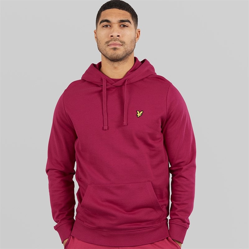 Lyle And Scott Vintage Mens Hoodie Rich Burgundy